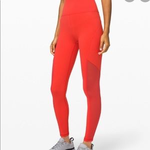 LULU MASTERED MOTION HR TIGHT 28” LEGGINGS SIZE 6